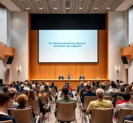 Het presenteren van een advies door de Adviesraad Sociaal Domein in een raadszaal